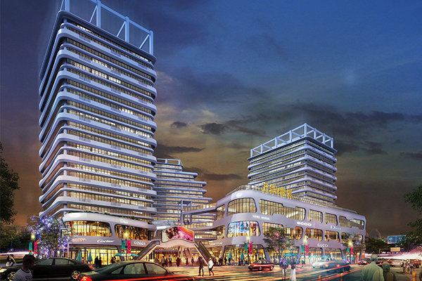 光影赋能城市商业新地标 河南明亮照明助力郑州万华V世界商业综合体焕彩亮化
